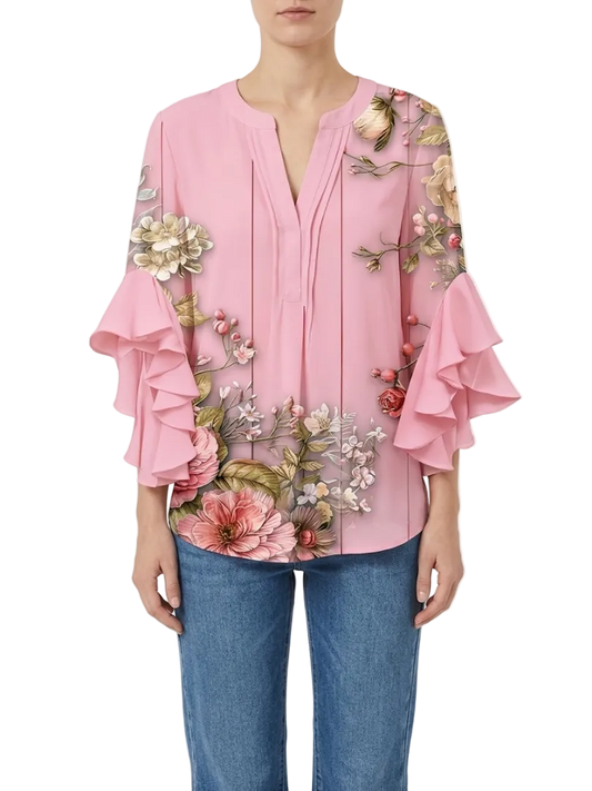 Floriana | Elegante Ruffle Blouse