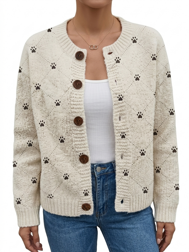 Galerie des Canidés | Artistieke Cardigan