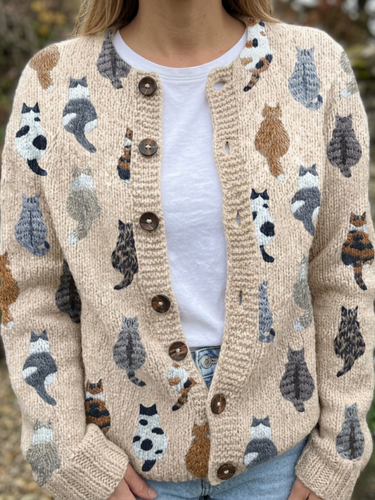 Galerie des Chats | Artistieke Cardigan