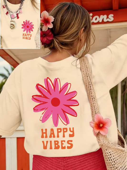 Luna | Happy Vibes Oversized T-Shirt