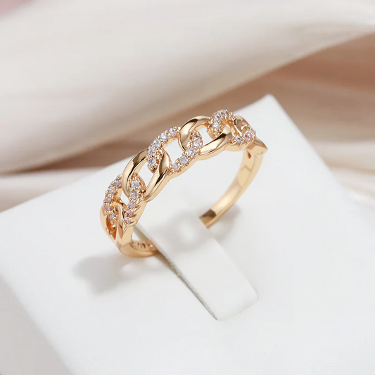 Elegante Gouden Schakelring