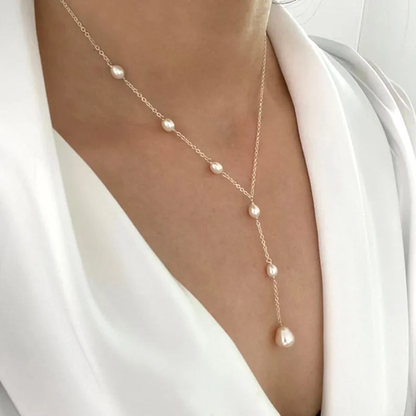 Vintage Hangende Parels Ketting