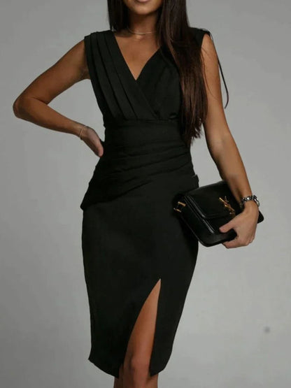 Victoria™ | Jurk met V-hals en vrouwelijke finesse