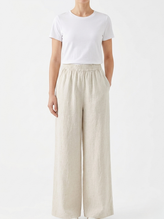 Sienna | Linnen Wide Leg Broek