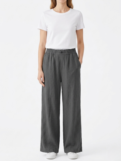 Sienna | Linnen Wide Leg Broek