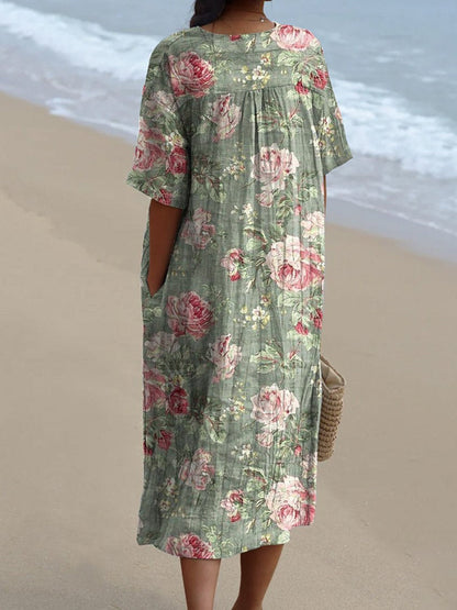 Lina™ Vintage Bloemenjurk
