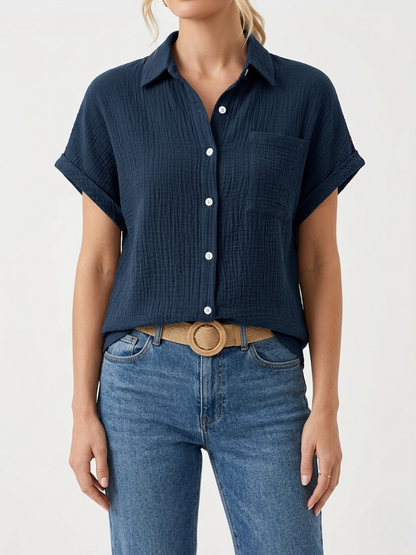 Yara | Luchtige Mousseline Blouse