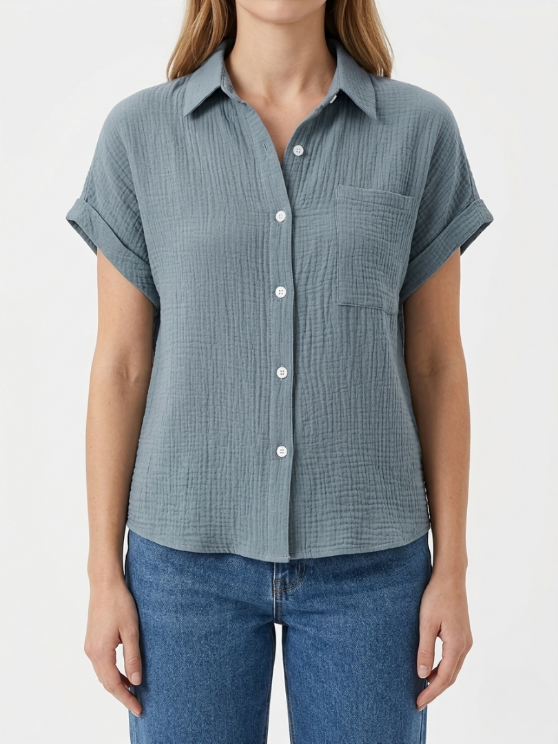 Yara | Luchtige Mousseline Blouse