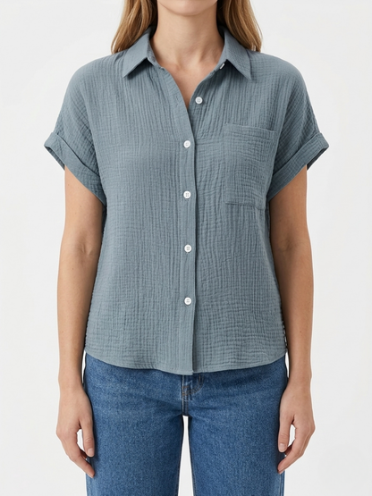 Yara | Luchtige Mousseline Blouse